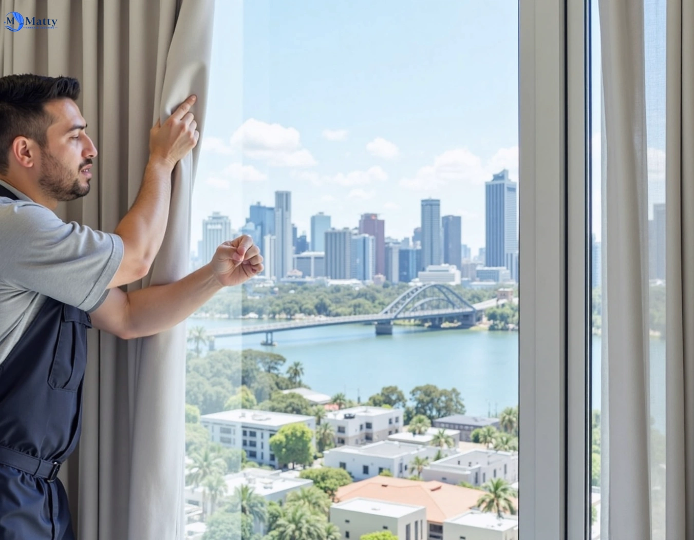 Professional curtain steam cleaning service old-guildford-nsw QLD by Matty Curtain Cleaning